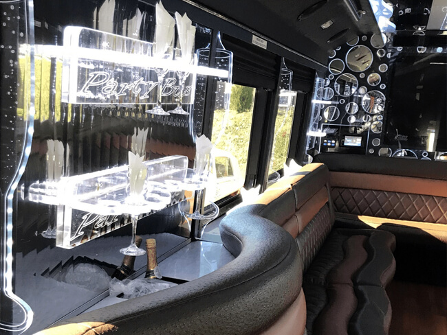 Limousine bus rental